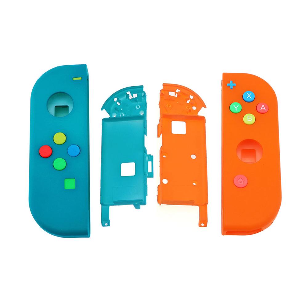 JCD 1set Replacement Housing Hard Shell Skin Case for Nintend Switch NS Joy-Con Controller Green Faceplate Cover for joycon: D E