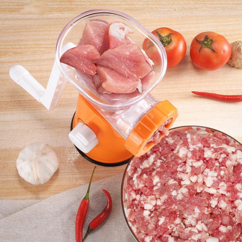 Stainless Steel Manual Meat Grinder Multi-functional Fruit Vegetable Pulverizer Sausage Beef Mincer Kitchen Grinding Machine