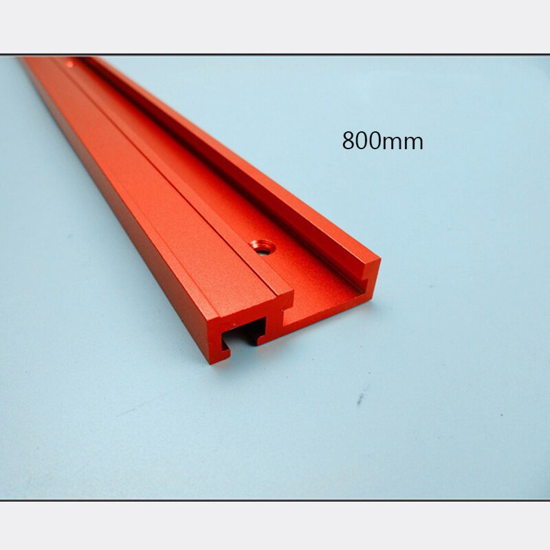 400mm/600mm/800mm Aluminium Standard t-track 45mm largeur profil 75mm hauteur avec t-track Miter jauge accessoires bricolage outil: 800mm T-track