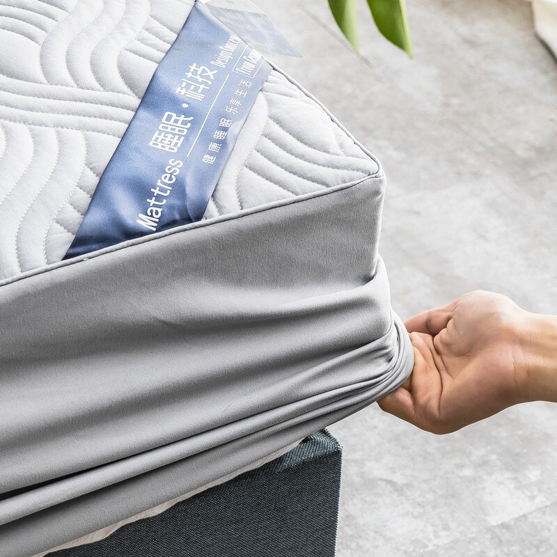 Embossing Matras Pad Cover Voor Matrasbeschermer 100% katoen Bed Bescherming met elastische hometextile