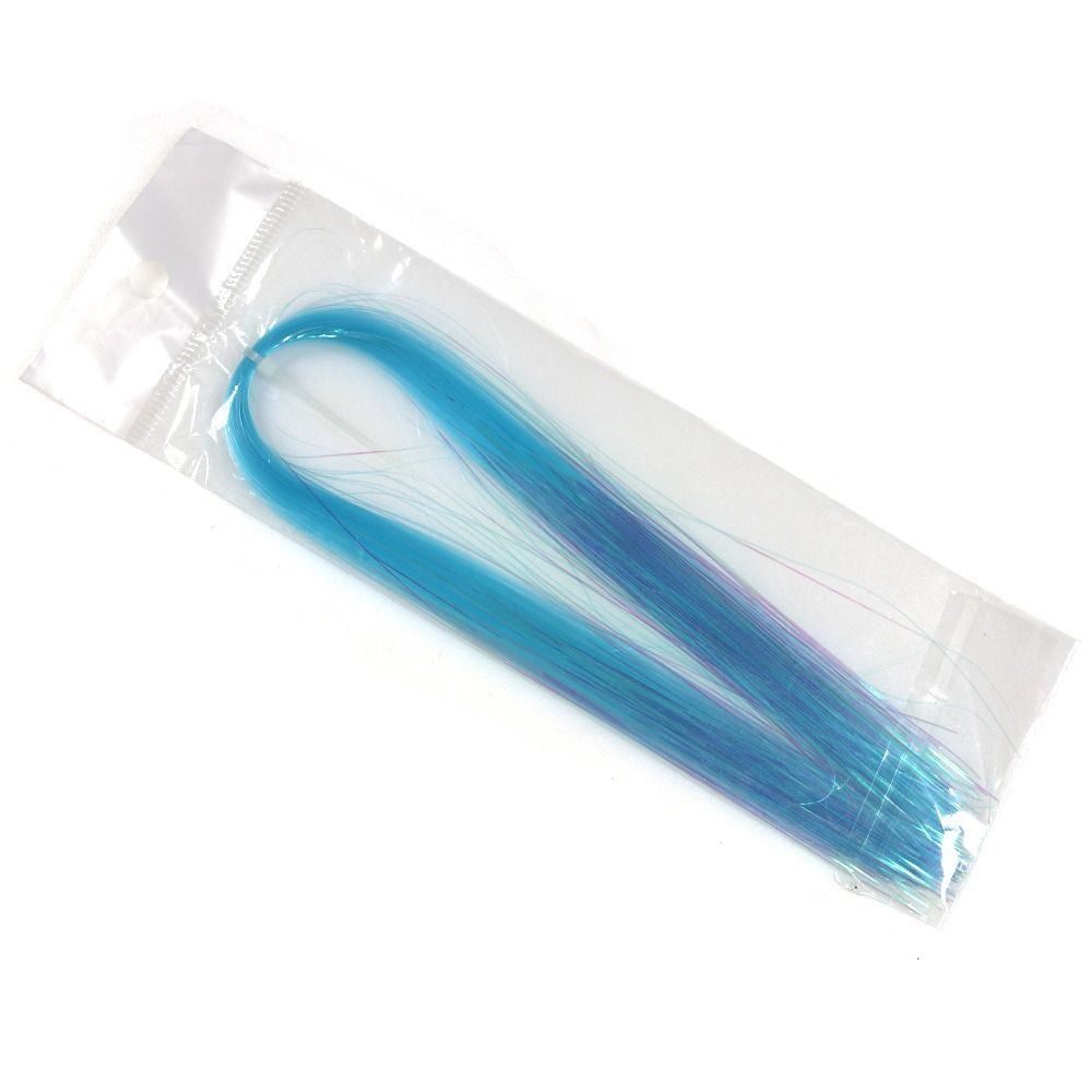 DIY Klatergoud Streamer Vissen Lokken Vliegvissen Vliegbindset Materialen Assist Haken Lijn Jig Haak Streamer Vliegbindset Klatergoud: Blauw