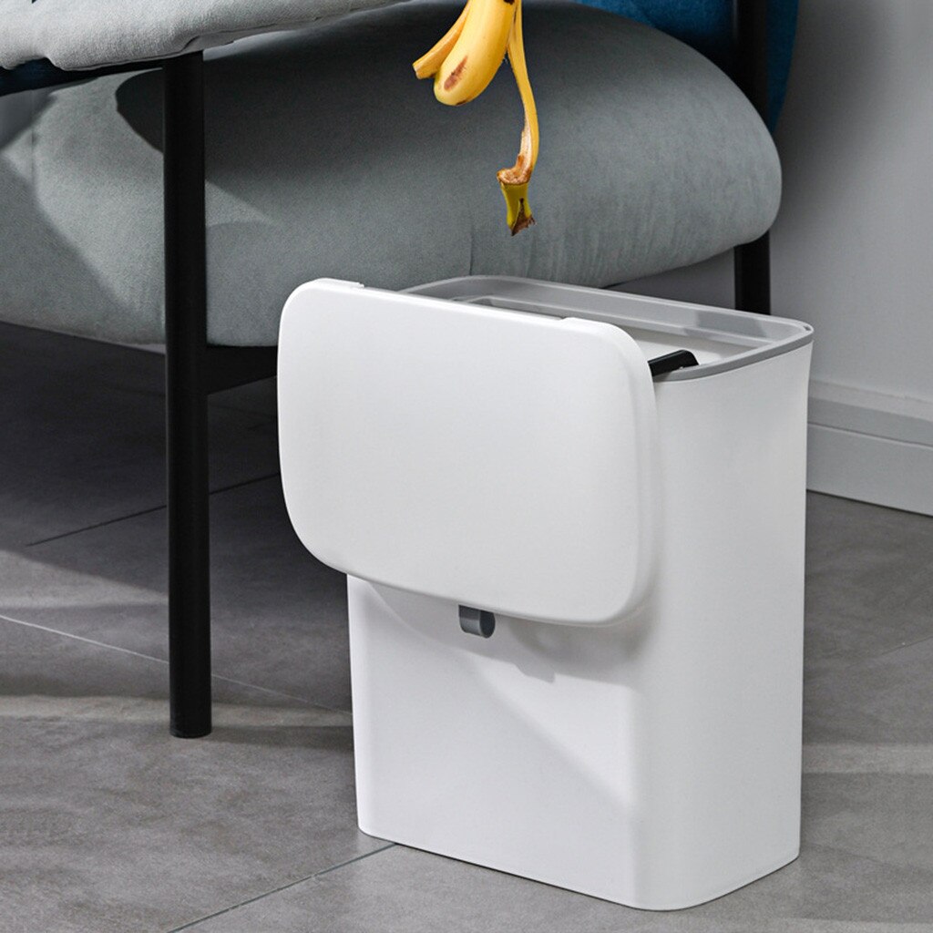 Kitchen Wall Mounted No Cover Trash Kitchen Garbage Bin Toilet Living Room Hanging Storage Waste Storage Bucke#g30