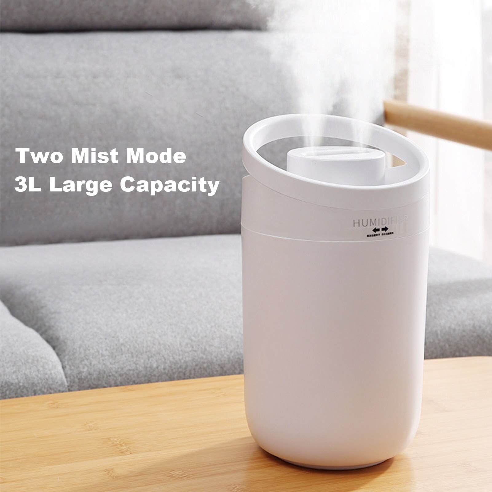 Air Humidifier Essential diffuser 3L Large Capacity Ultrasonic Cool Mist Maker Fogger Humidifier Aroma Diffuser Electric for Car