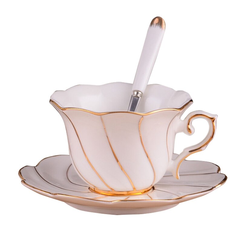 200ml europese koffiekopjes schoteltjes van bone china, keramische kop koffie