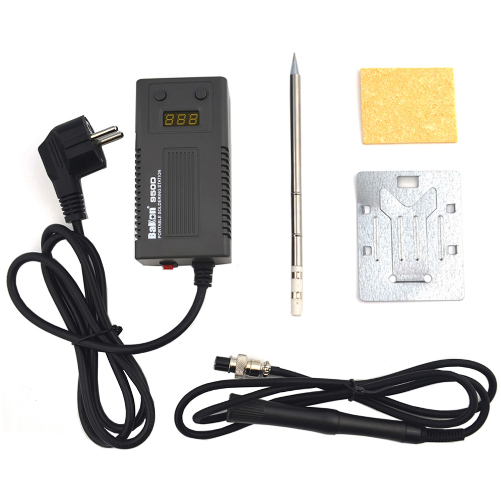 BAKON 75W 950D electric soldering iron Portable electric iron T13 iron head mini Portable Digital soldering station T13 iron tip