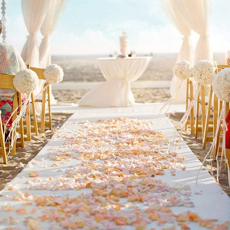 Romantic White Wedding Carpet Aisle Runner Floor Decor Festival Party Celebration Wedding Carpet Indoor Outdoor Anti-slip Rugs