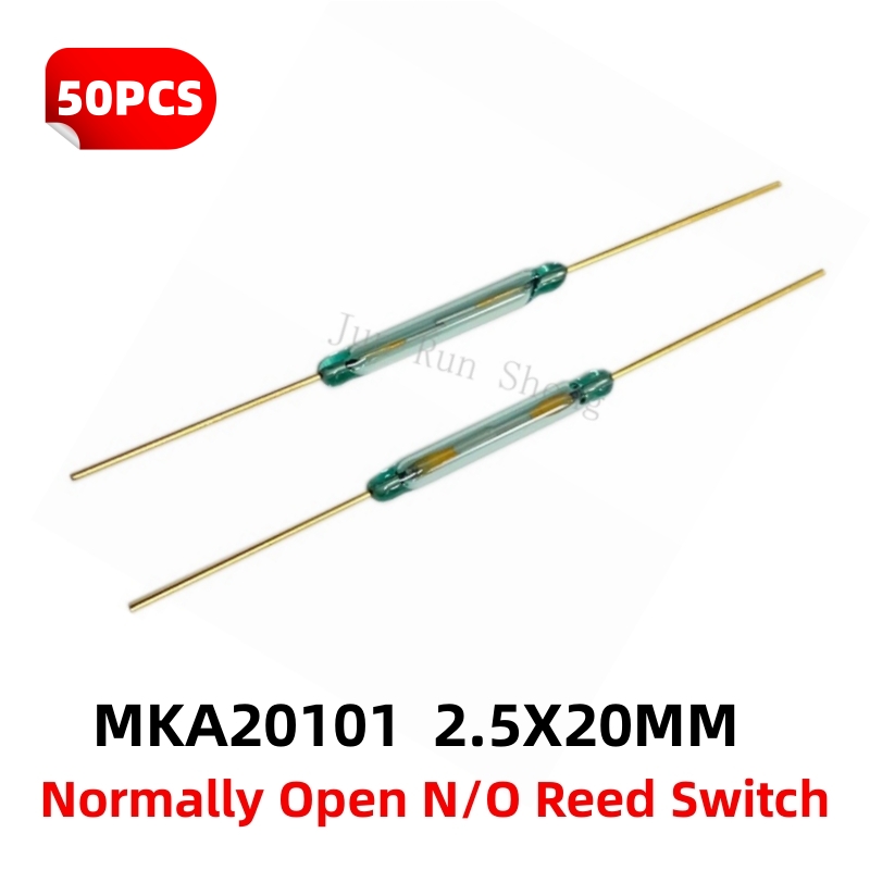 50PCS Reed Switch Magnetic Control Sensor Normally Open 0.3A 0.5A 5A MKA-07101 MKA-10110 MKA-14103 MKA-16101 MKA-20101 MKA-50202: black