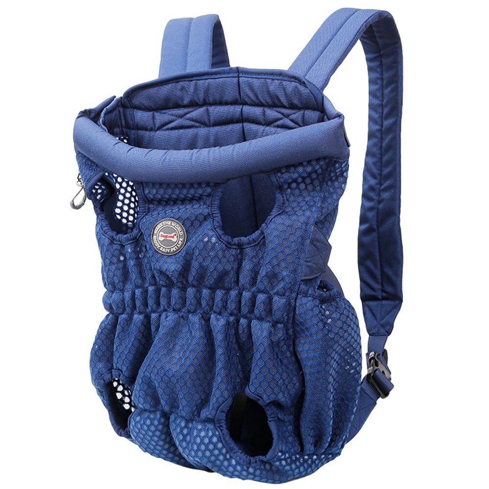 Mochila De Transporte para perros, bolsas de transporte grandes para el hombro, soporte frontal para el pecho para cachorros, Chihuahua, perros de compañía, accesorios para gatos # FS: Azul / L