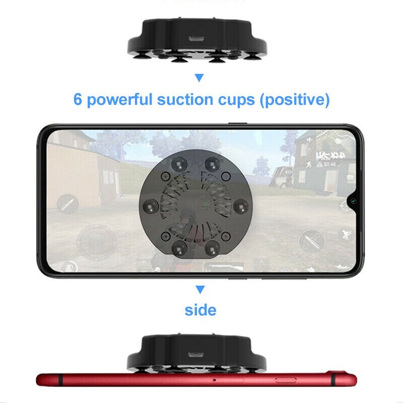 Soporte de ventilador silencioso Universal para teléfono móvil, radiador de disipador de calor para videojuegos, iPhone, iPad, Android, enfriador ajustable portátil