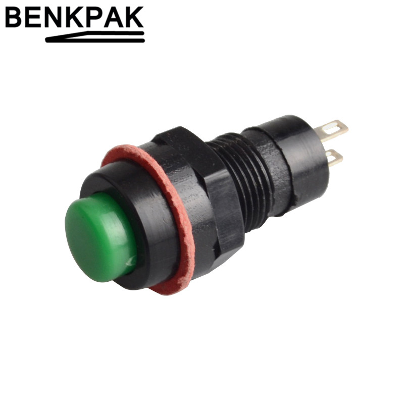 Spring return push button switch 10mm Normally Open no-fixed switch , momentary push button Latching Push Button 6pcs: Beige / AU Standard