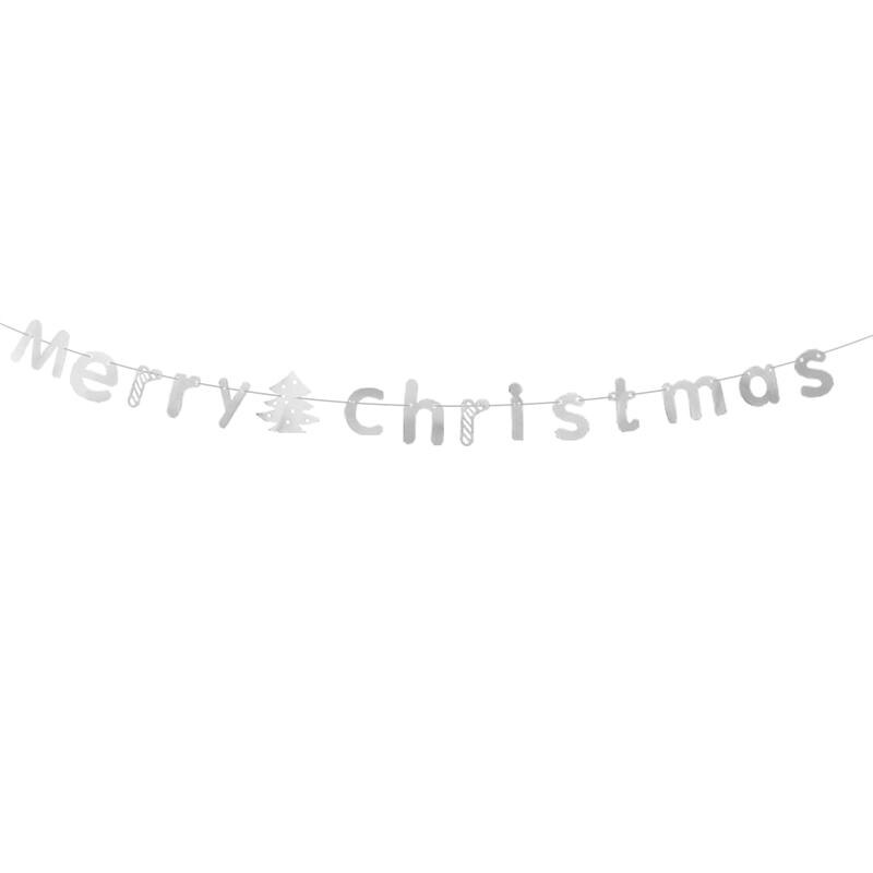 3 meter god jul brev krans bunting banderoller flaggor julgran hängen dörr och vägghängande dekoration ornament hem