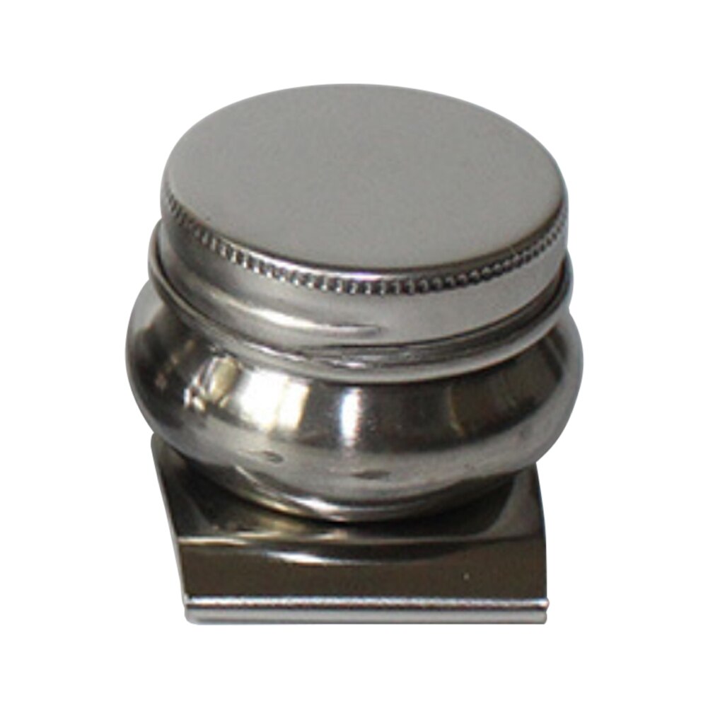 Tambour forme peinture Pot à huile simple Double trou étudiant facile propre école en acier inoxydable Dipper Art fournitures Palette outils: Single