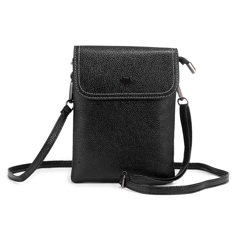LESENUO Crossbody Bags Cell Phone Shoulder Simplicity Mini Summer Shoulder Bag Card Holder for Women Wallet Purse: Black