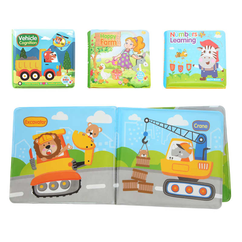 Infant Bath Book EVA Foam Bath Book for Bathroom for Bedroom for Travel