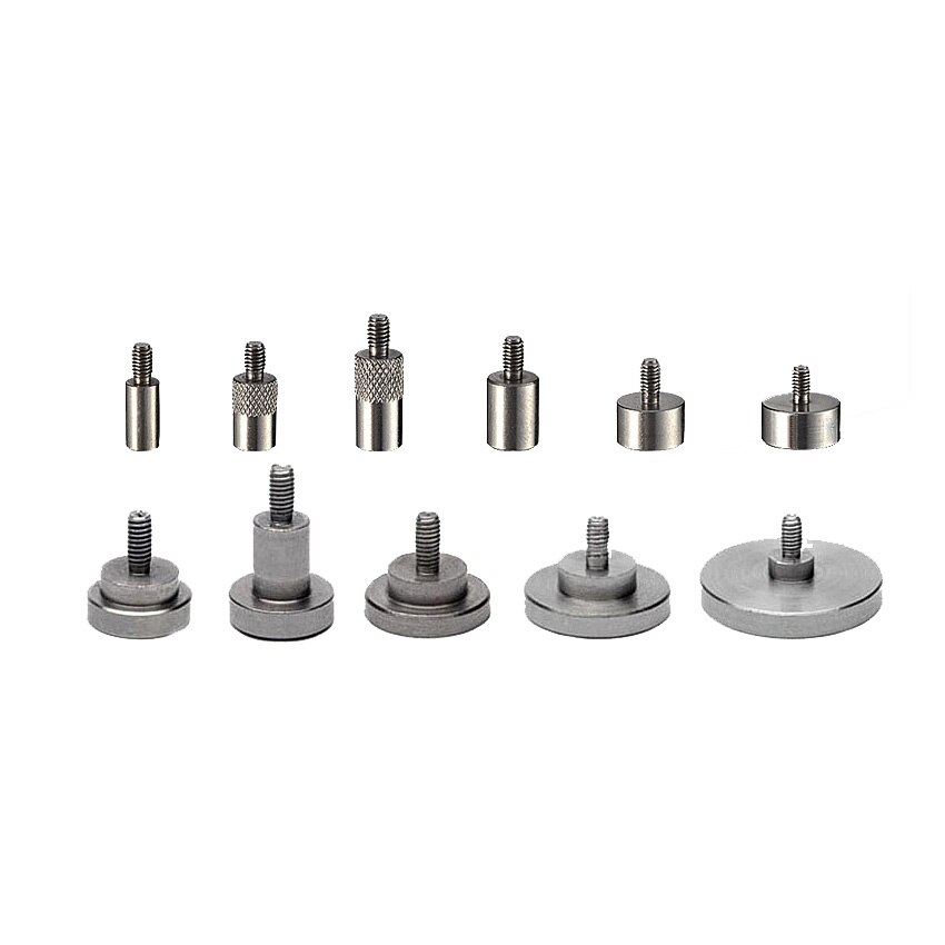 Stainless Steel Circular Big Flat Plane Contact Pointed Indicator Probe for Digital or Dial Indicators Height Gauge M2.5 Thread