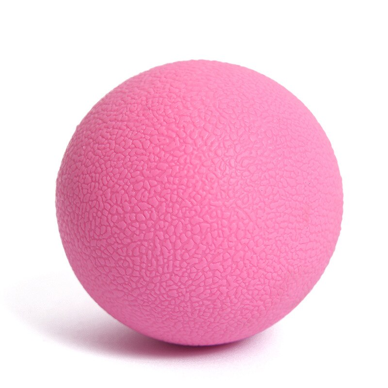 Pelota de ejercicio de Yoga, TPE, Lacrosse, deportes, relajación muscular, fatiga, gimnasio, terapia de masaje, Punto disparador, cuerpo, novedad de: Rosa