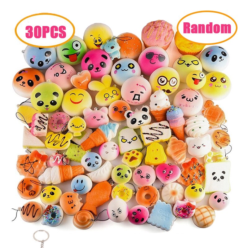 Al azar 10-40 piezas de Squishy Ice Cream kawaii simulación juguetes lindos, como el aroma Sube lentamente, la comida ligera de Squisies will