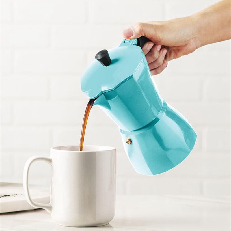 Italialainen alumiininen kahvinkeitin moka espressokeittimen työtaso 300ml liesituuletinta