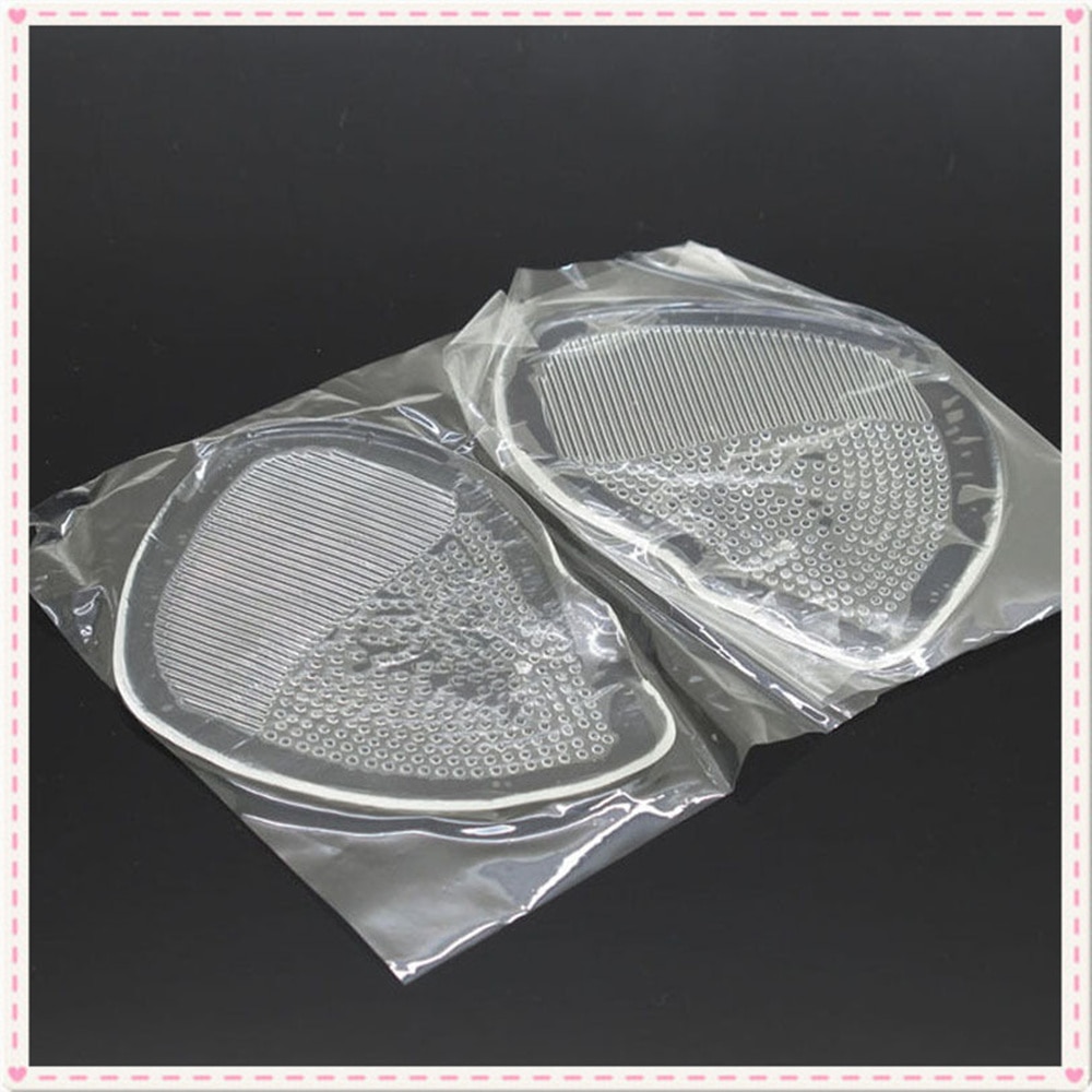 1 pair Elastic Gel Forefoot Silicone Shoe Pad Foot Support Cushions Sore Pain Insole Foot Care Soft Pain Relief for Women Girls