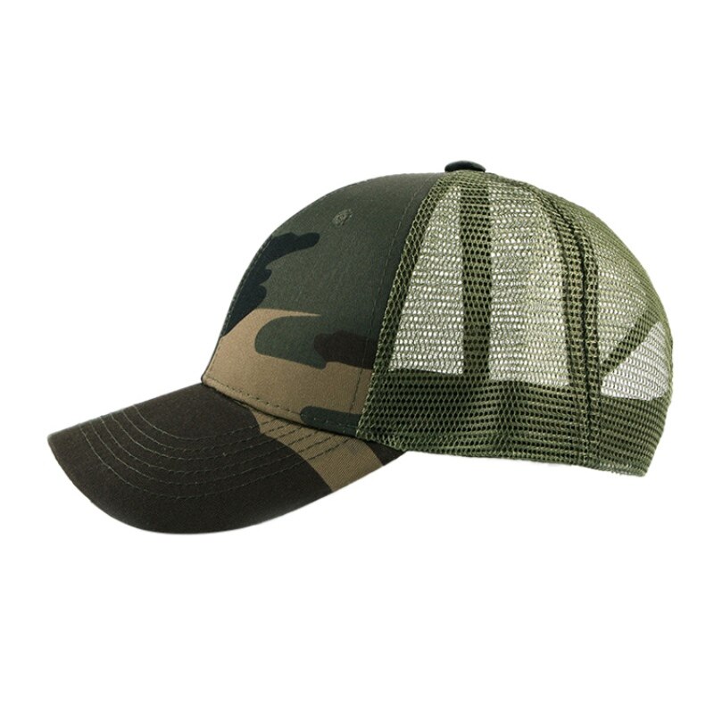 Outdoor sports cap camouflage duck tongue net cap breathable refreshing mountaineering running tennis baseball cap