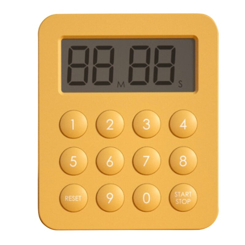 Electronic Kitchen Baking Magnet Timer for Sports Games and Classroom Timer Activities Help Students Focus on Study: Yellow
