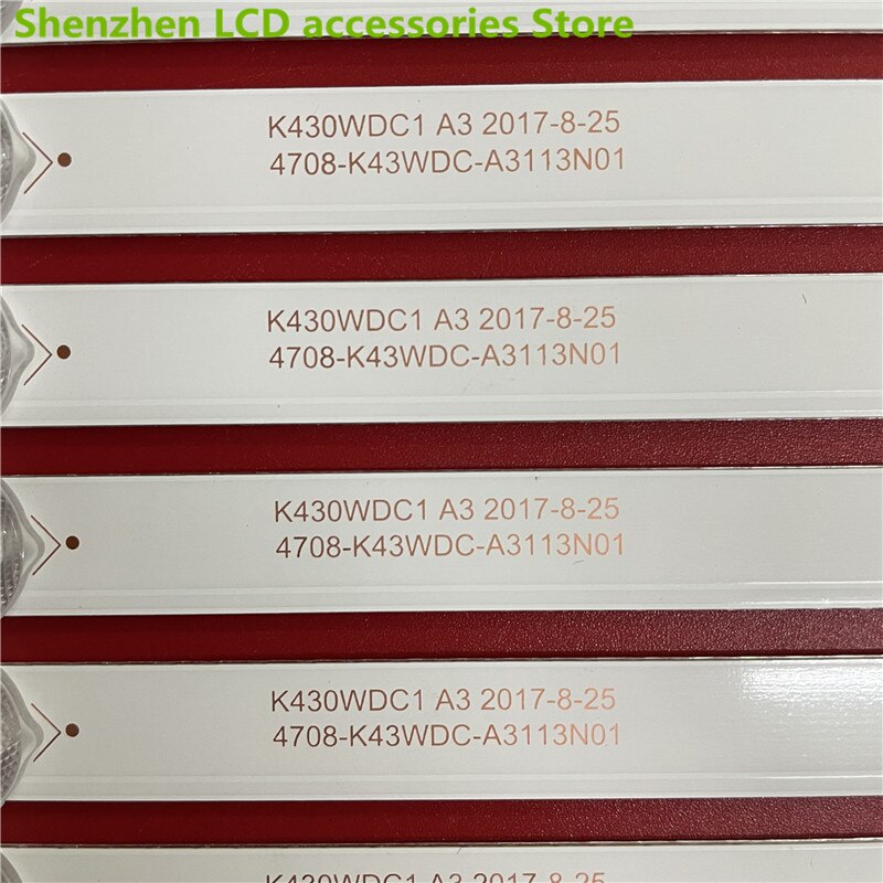Voor Hikvision DS-D5043uq Lichtbalk K430WDC1 A3 4708-K43WDC-A3113N01 Lichtbalk 4LED 6V 389Mm 100%