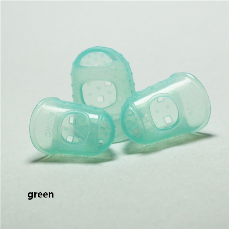 Höhe bunte silikon gummi fingerlinge für schützen Finger: Grün