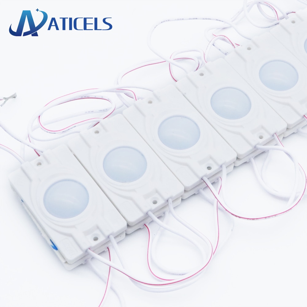 20 stk  ac 220v led moduler smd 2835 6 lysdioder  ip65 cob led modul lys med linse reklamebaggrundsbelysning ingen behov for driver