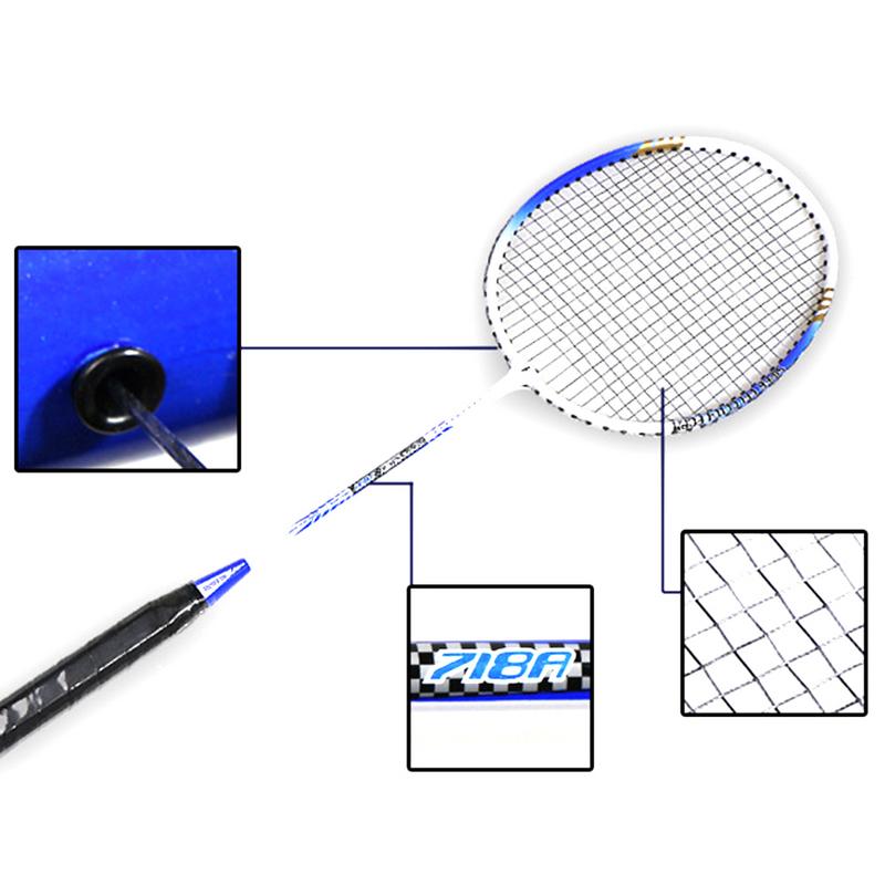 1 Pair Badminton Rackets Light Weight Carbon Badminton Rackets Raquette De Badminton With Bag