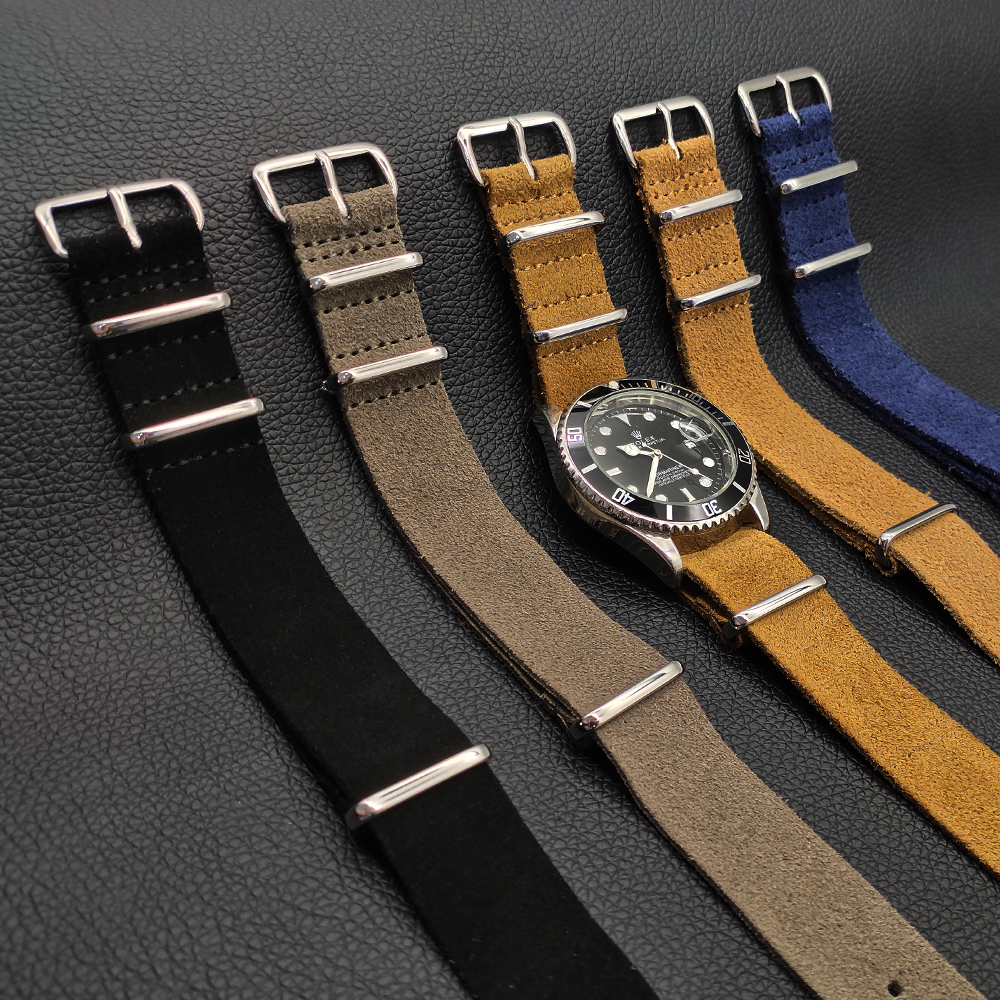Cinturini per orologi Vintage ▾ in pelle scamosciata di alta qualità 20mm 22mm Cinturini in pelle di ricambio per accessori per orologi