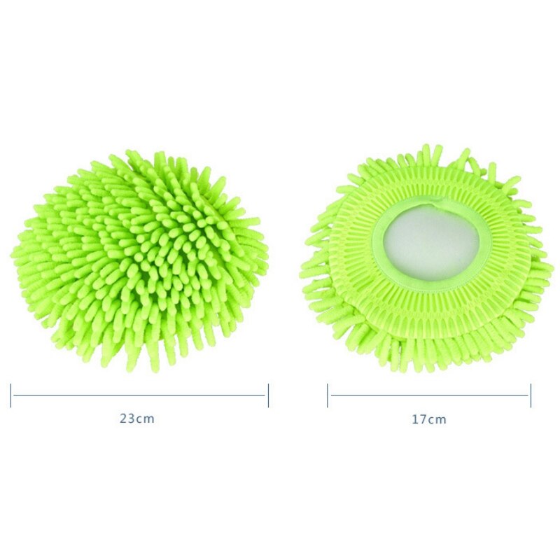 Vervanging Mop Heads 360 Spin Ronde Vorm Standaard Formaat Wringen Spin Mop Refill Chenille Mop Hoofd Mop Accessoires Schoon tool
