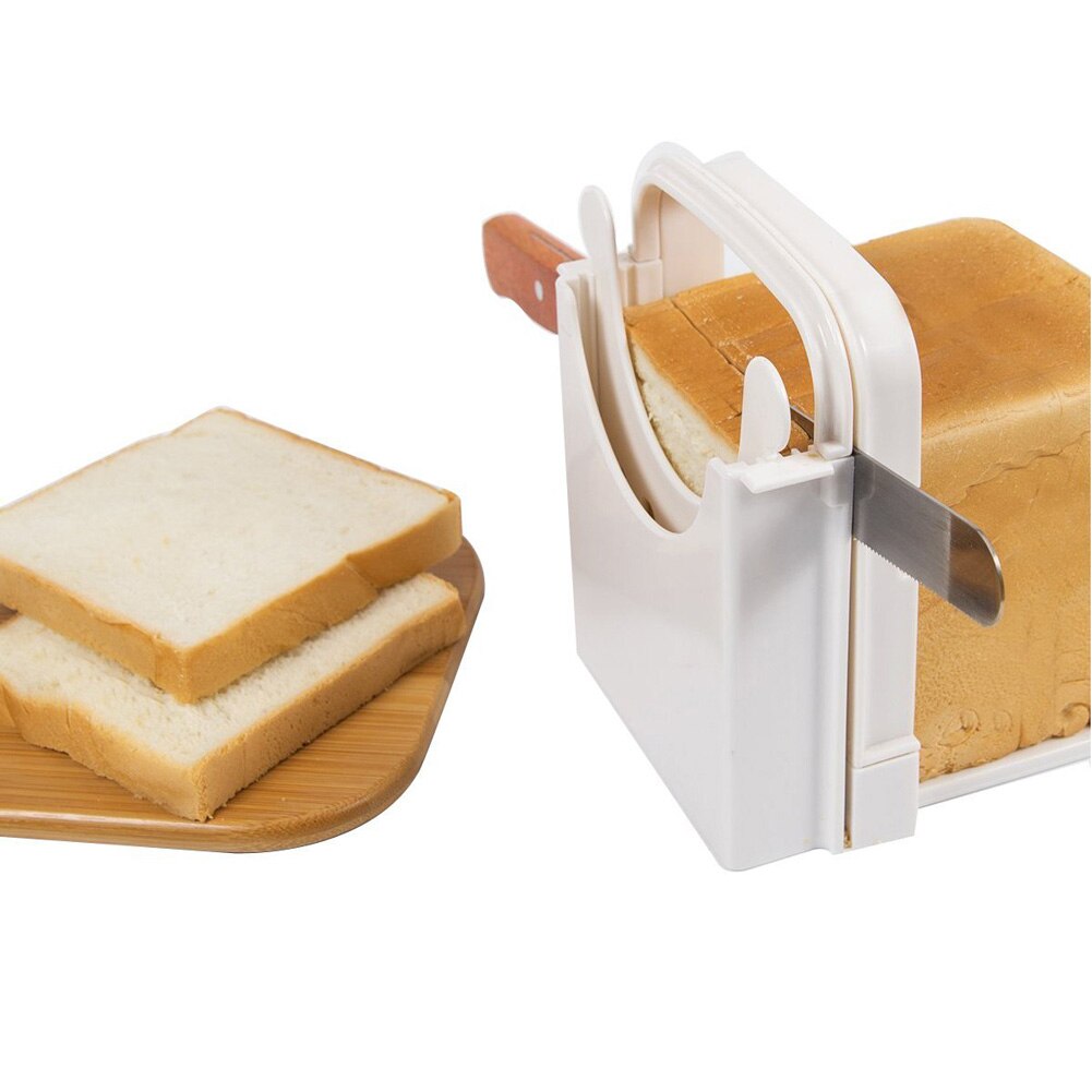 Newest Kitchen Foldable Adjustable Bread Cutter Loaf Cutting Slice Guide Tools Sandwhich Breakfast Tools