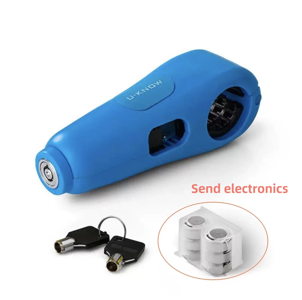 Anti-diefstal Handig autosleutelslot Elektrische fiets Motoroliepedaalslot Remslot Flesvormslot Auto-accessoires: 2