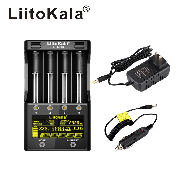 LiitoKala lii-500S lii 500S 500 LCD Universele Smart Battery Charger 1.5V 4.35V 3.7V 18650 17500 26650 AA AAA Lipo NiMH Batterij