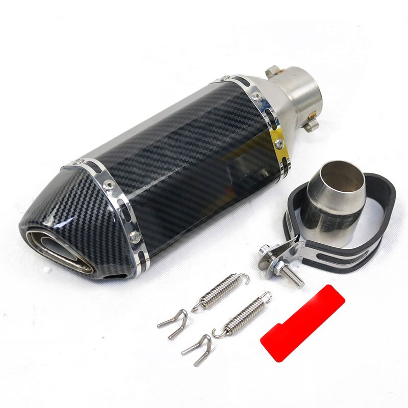 38mm-51mm Universal Motorrad Auspuff Endtopf Schalldämpfer Abnehmbar Carbon 335822616607
