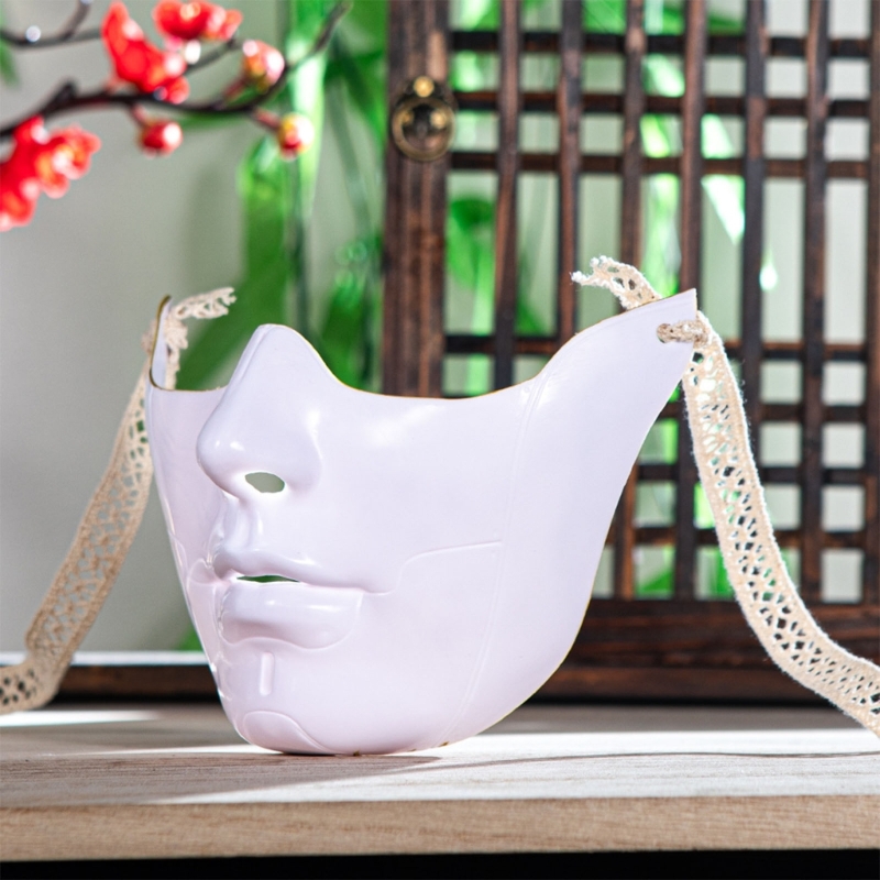 Masquerade Half Face Mask for Women Men Cosplay, Halloween Eyemask Costume Decoration Masquerade Eye Cover Mouth Cover