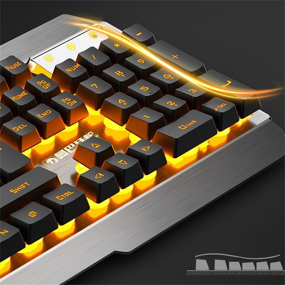 Drahtlose Mechanische Tastatur und Maus Spiel Set Wiederaufladbare mit Hintergrundbeleuchtung für Gaming