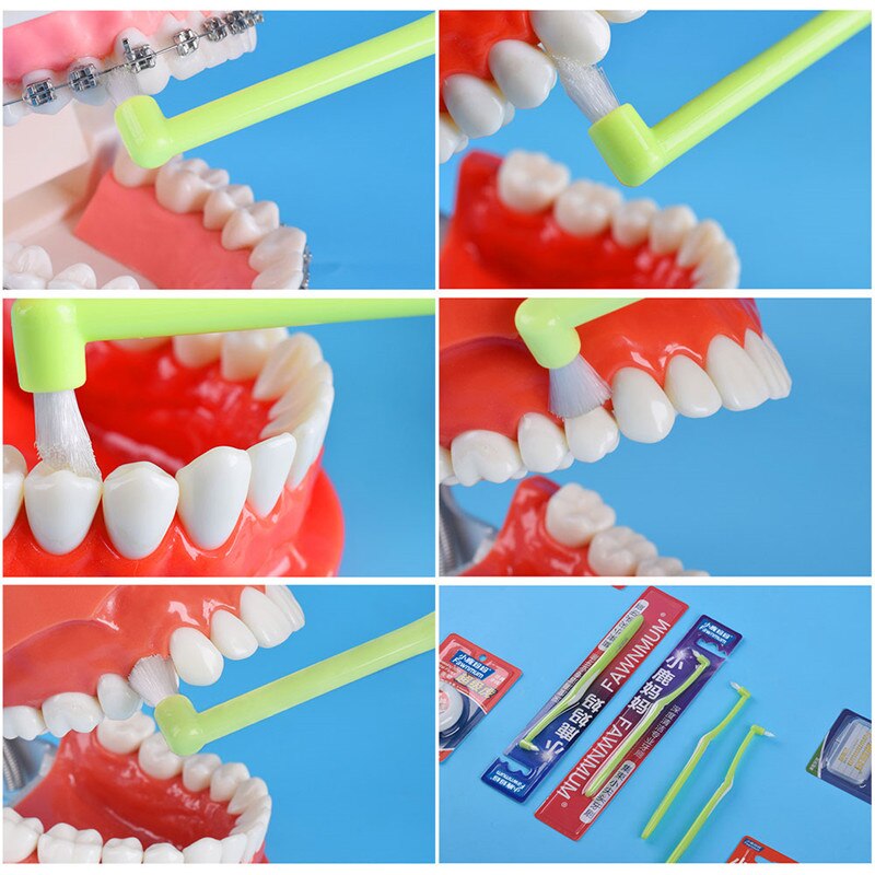 Y-kelin U-shaped small head Orthodontic Toothbrush Soft Bristle orthodontia teeth brush brace toothbrush