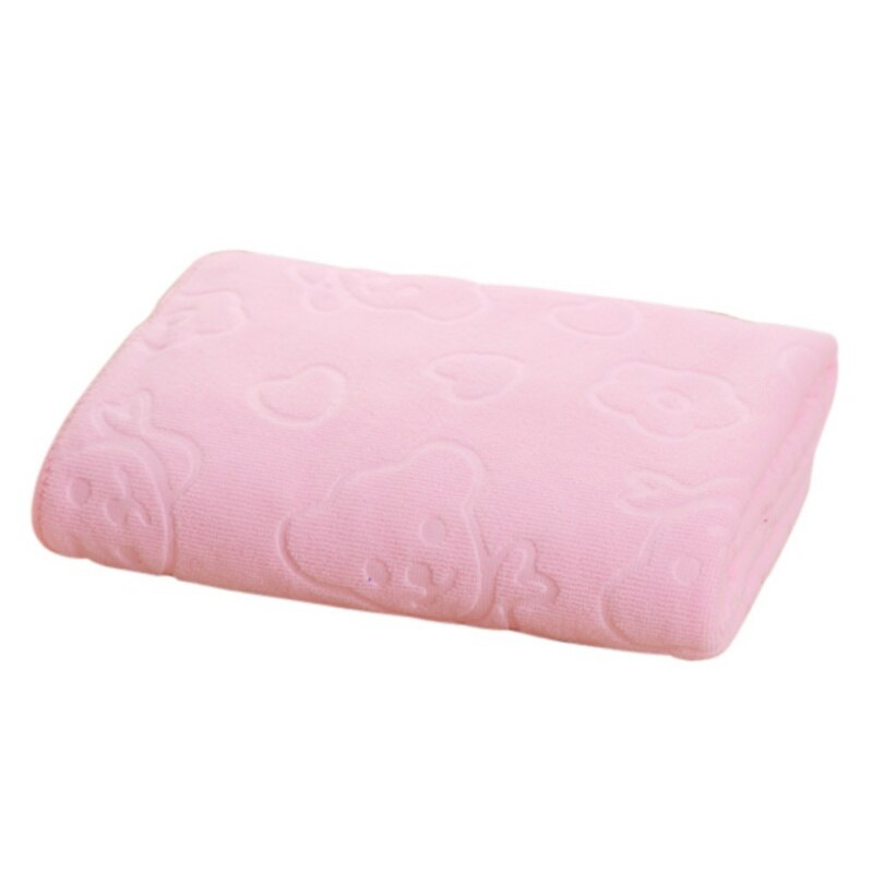 Newborns Baby Blankets Warm Fleece Thermal Soft Stroller Sleep Cover Bear Infant Bedding Wrap Kids Bath Towel: Pink