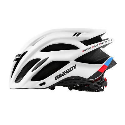 Bikeboy casque d'équitation monobloc hommes et femmes vtt route casque de vélo matériel d'équitation casque: white