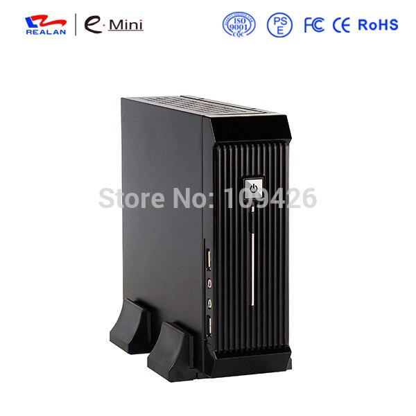 Realan Zwart Mini Itx Htpc Case E 3016 Met Voeding Fan