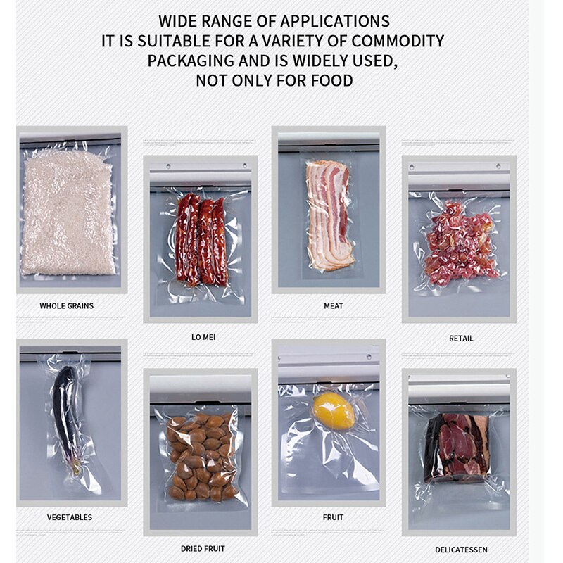 Vacuum Sealer Vacuum Packer for Kitchen Food with 50PCS Packaging Bags Free Vacuum Cleaner Bags Vacuum for Products