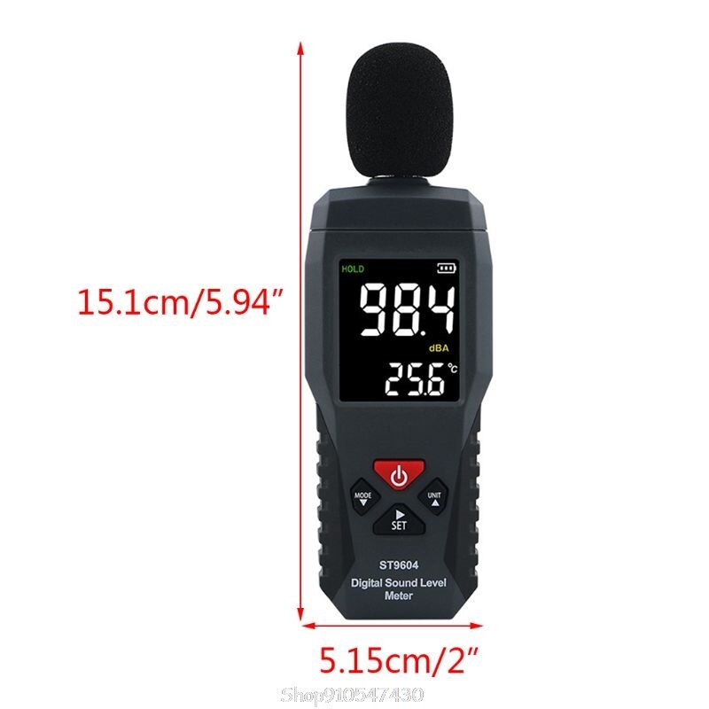 Dezibel Messgerät Digital Dezibel-Messgerät Tragbar – Schallpegelmesser 30-130 DB, LCD-Display, ±1,5 DB Genauigkeit, Frequenz 31,5 Hz – 8 KHz – Inkl. 3x AAA-Batterien – Für Lärmprüfung & Fahrzeuge Dezibel Messgerät Digital Dezibel-Messgerät Tragbar – Schallpegelmesser 30-130 DB, LCD-Display, ±1,5 DB Genauigkeit, Frequenz 31,5 Hz – 8 KHz – Inkl. 3x AAA-Batterien – Für Lärmprüfung & Fahrzeuge