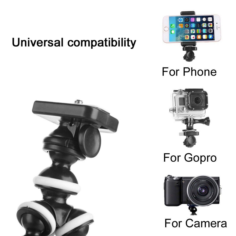 GAQOU Mini Octopus Tripod Bracket Remote Shutter Portable Flexible For Gopro Camera Mobile Phone Tripods Foldable Desktop Stand