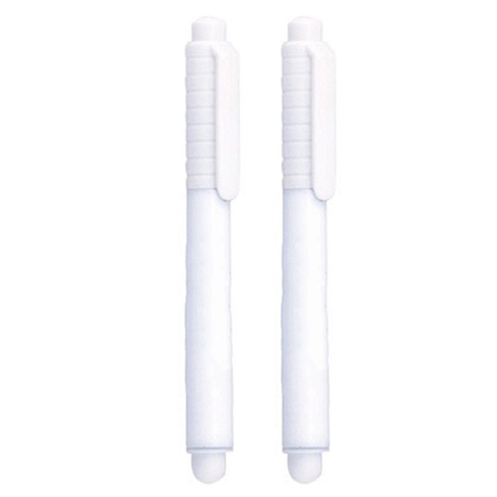 2 st skolvit flytande krita penna fönster glas konst tillbehör för svart tavla bärbar giftfri torr radera brevpapper markör