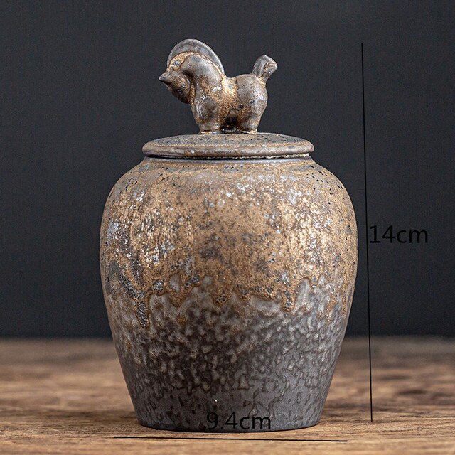 Keepsake Urn Container for Ashes Pet Memorial Cremation Urns Ceramic Urn Funeral Urns: 1pcs5