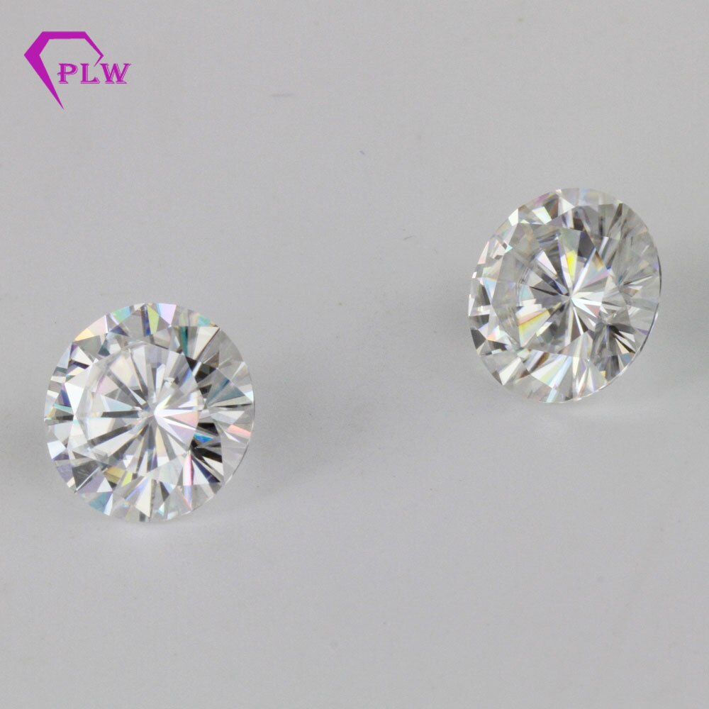 Factory price loose gemstones Moissanite GH white color 0.5 carat 5.0mm round brilliant cut clarity VVS for ring bracelet