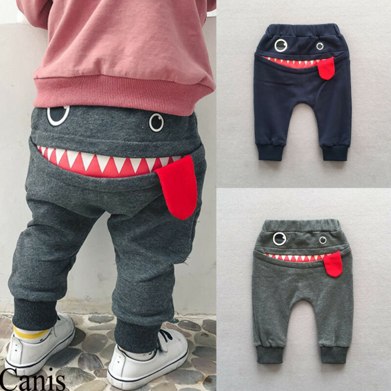 0-4Years Toddler Kids Baby Boy pantaloni stampa bocca pantaloni pantaloni Joggy inferiori abbigliamento per ragazzi pantaloni Harem