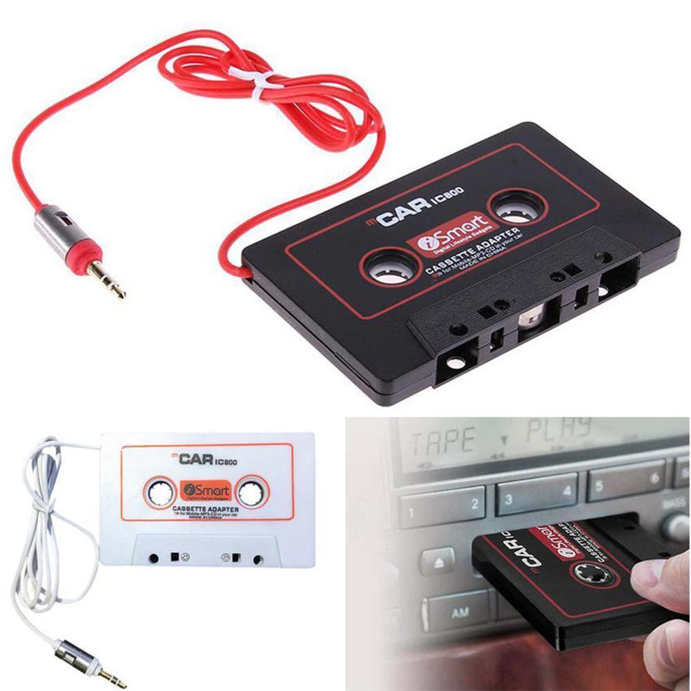 Adaptador auxiliar de cinta de Audio para coche, convertidor de reproductor Mp3 de 3,5mm para iPod, MP3, iPhone, Cable auxiliar de reproductor, Conector de CD, A1S9