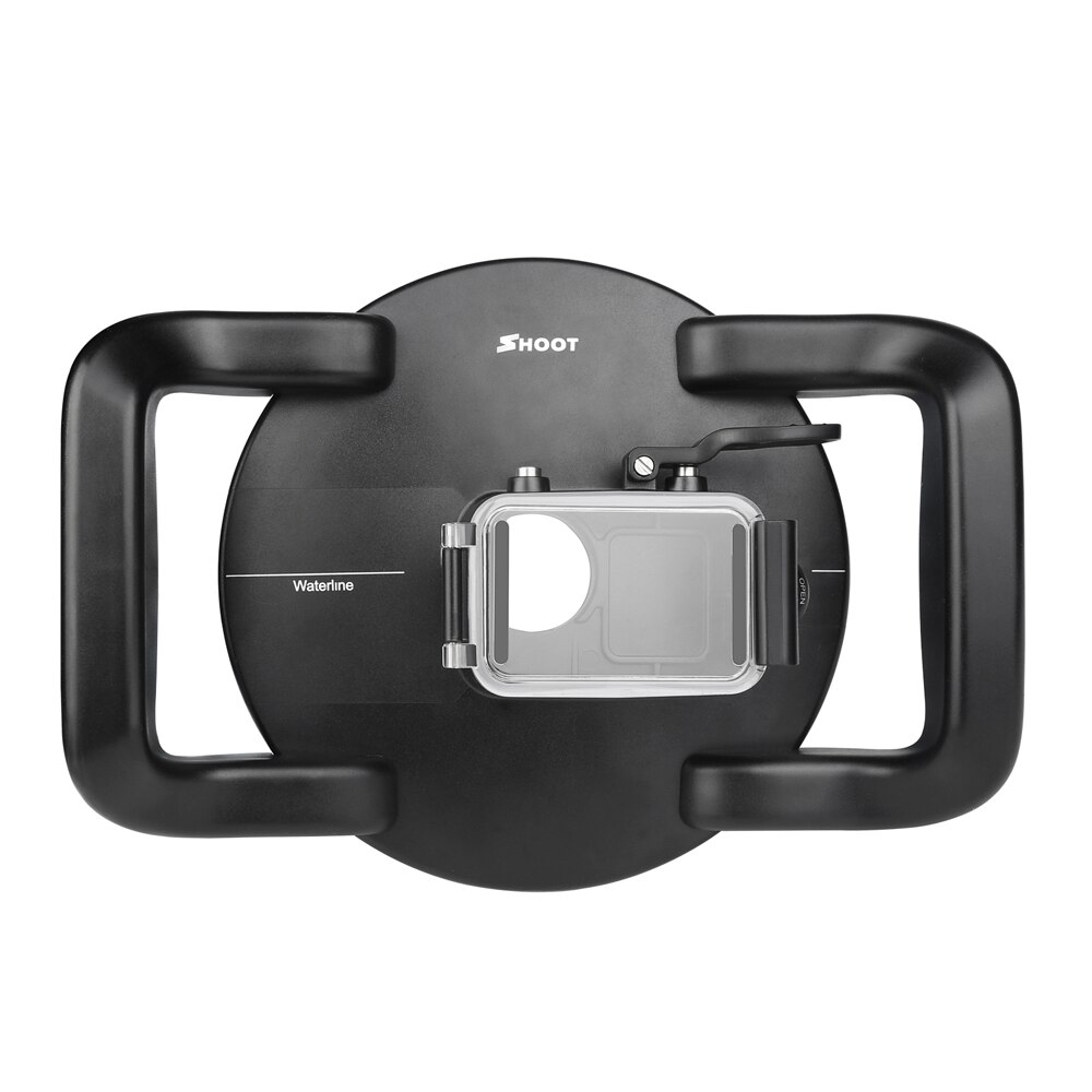 45M 6'' Dual Handheld Dome Port Waterproof Diving Housing Case Cover with Trigger for DJI Osmo Action Camera Lens Accessories